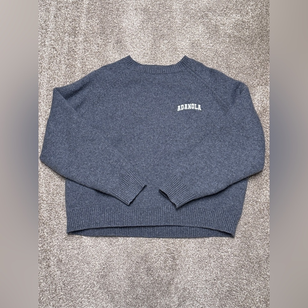 Adanola Gray Knit Sweater